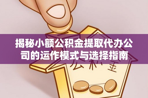 镇原揭秘小额公积金提取代办公司的运作模式与选择指南