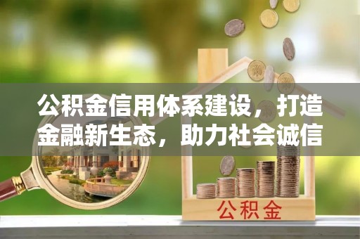 镇原公积金信用体系建设，打造金融新生态，助力社会诚信发展