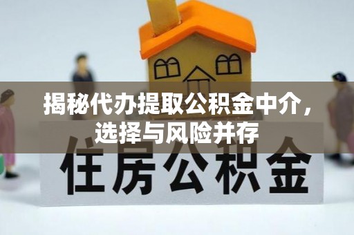 镇原揭秘代办提取公积金中介，选择与风险并存