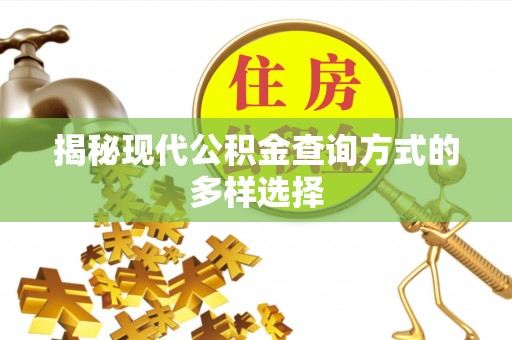镇原揭秘现代公积金查询方式的多样选择