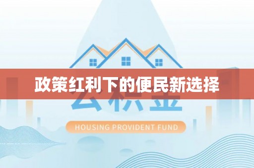 镇原政策红利下的便民新选择