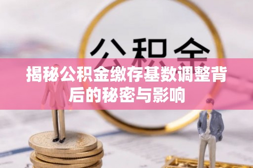 镇原揭秘公积金缴存基数调整背后的秘密与影响