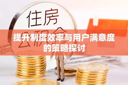 镇原提升制度效率与用户满意度的策略探讨